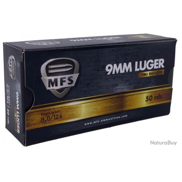 Vente express -  Pack de 1000 cartouches MFS - Cal.9x19  FMJ