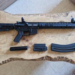 Carabine HAMMERLI TAC R1 calibre 22lr + 2 chargeurs 30 cps + silencieux