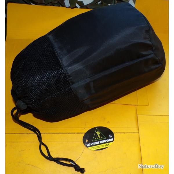 SAC A " VIANDE " MICROPOLAIRE ARES , ULTRALIGHT 0,650 GRAMMES , ULTRA COMPACT , ULTRA CHAUD + 6� , D