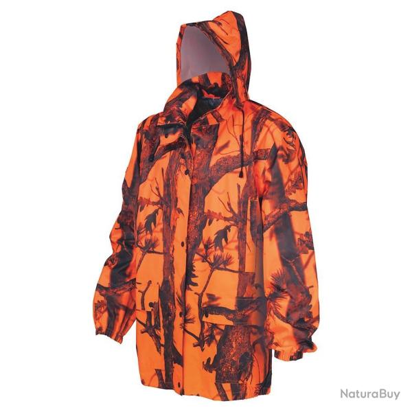 Prix de d�part � 1� !! Veste De Pluie de Chasse Orange Percussion GhostCamo Taille L