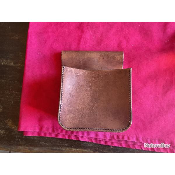 Sacoche en cuir pour ceinture porte cartouches, pas de prix de r�serve
