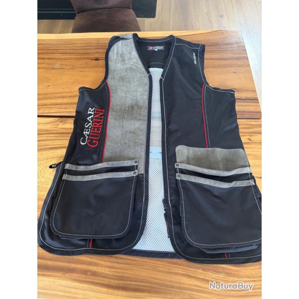 Gilet de tir noir Caesar Guerini taille L