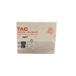 Munitions GECO cal.308win tac fmj 147gr 9.5g par 60