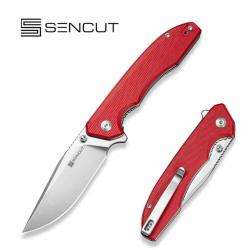 Couteau Sencut Sylor Lame Acier D2 SW Manche G10 Rouge Liner Lock S250563