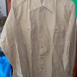 CHEMISE MILITAIRE DE L'ARMEE FRANCAISE DE 1953 ,Taille 3 L SOIT L OU 41-42 EN CIVIL ,  AVEC MANCHES