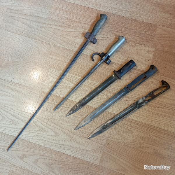 Lot de ba�onnettes pour pi�ces