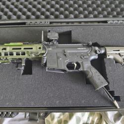 M4 7" Custom hpa inferno RTP airsoft avec mallette