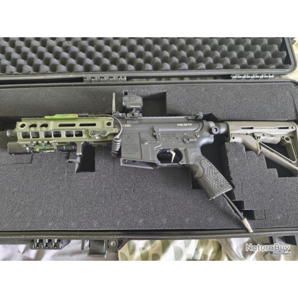 M4 7" Custom hpa inferno RTP airsoft avec mallette