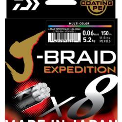 Tresse Daiwa J-Braid Exp X8 Smash Orange 150m 150m 31kg 0,32mm Smash Orange