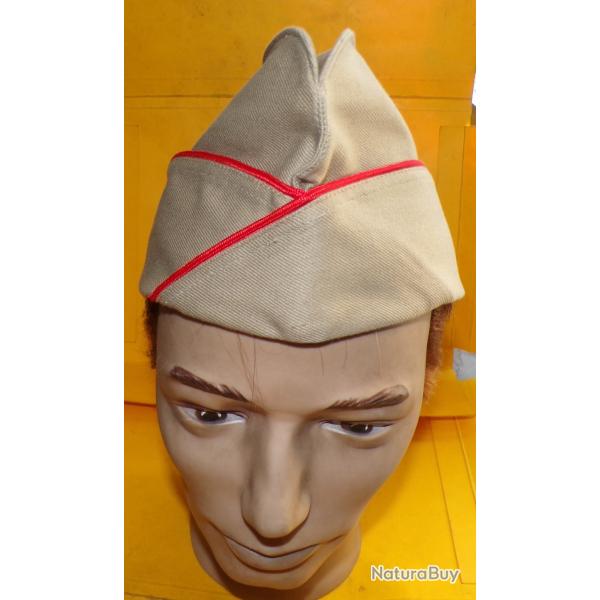 BERET MILITAIRE PERIODE ETE DE L'ARMEE DE TERRE  DE L'ARMEE FRANCAISE ,TAILLE 56 DE COULEUR BEIGE CL