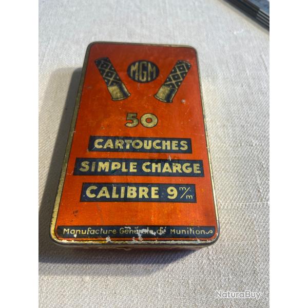 Bo�te m�tallique cartouches MGM vide