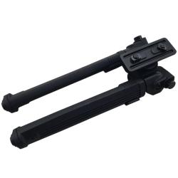 BIPIED TACTIQUE ROBUSTE 6 POSITIONS M-LOK PLIABLE DE 17CM a 26CM