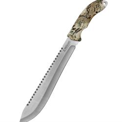 Machette Acier 420 Manche Camo avec &Eacute;tui ENCHERE 1 EURO