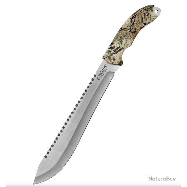 Machette Acier 420 Manche Camo avec �tui ENCHERE 1 EURO