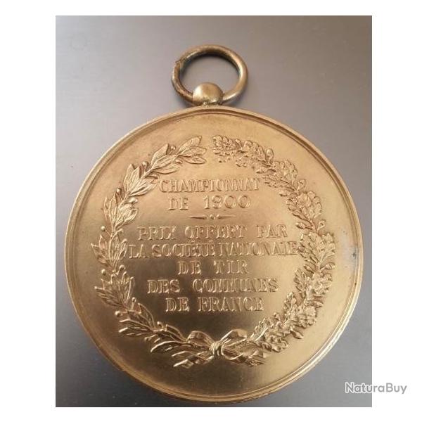 Belle m�daille prix de tir championnat de l'ann�e 1900