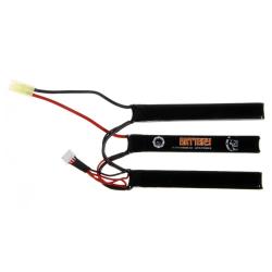 BATTERIE LIPO 11.1V 1450 MAH 25C DUEL CODE