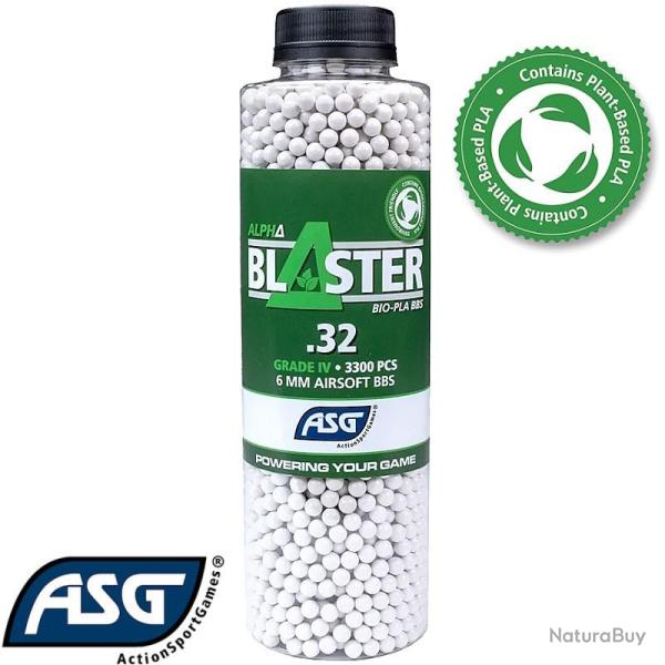 Billes Airsoft ASG Alpha Blaster PLA 0,32g - 3300 Billes Biod�gradables 5,95mm