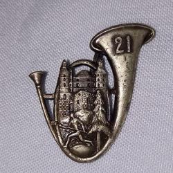 Insigne 21&egrave;me Bataillon Chasseurs &agrave; Pied WW2