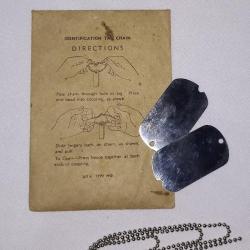 Dog Tag US Army Gi 39/45 original WW2