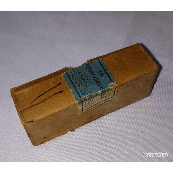 Boite vide munitions 9mm p38 p08 allemand 39/45 collection 1942