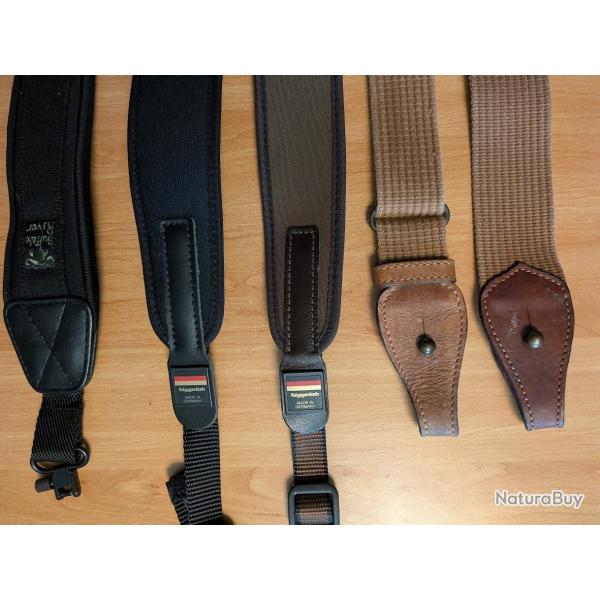 Lot de 5 bretelles pour fusil / carabine