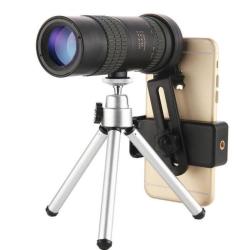 Monoculaire 10-30*30mm, tr&eacute;pied et adaptateur smartphone