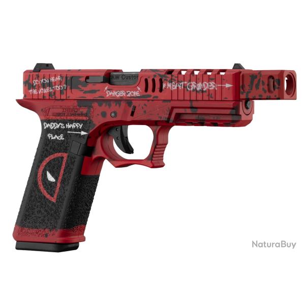 AW CUSTOM PISTOLET VX7202 DEADPOOL .177 (BILLES ACIER 4,5 MM)