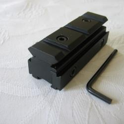 Rail de conversion 11mm vers 20mm, longueur:70mm