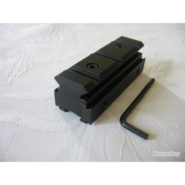 Rail de conversion 11mm vers 20mm, longueur:70mm