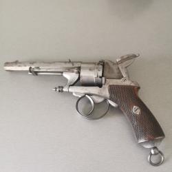 Revolver  &agrave; broche Chamelot-Delvigne mod&egrave;le 8 - 1864 dit le gaucher calibre 9m/m