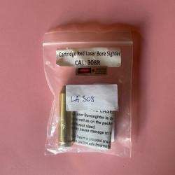 Cartouche laser de r&eacute;glage rouge. Calibre: 308 WIN