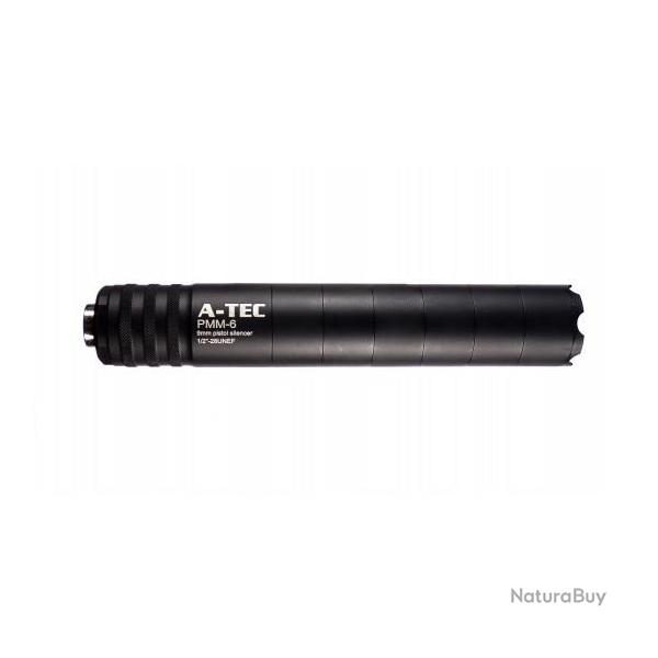 Silencieux pistolet A-TEC PMM-6 Cal 9 mm filetage 1/2X28 UNEF