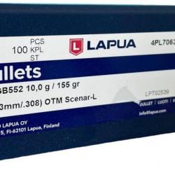 1 000 Ogives Lapua Scenar Cal.308 155Grs