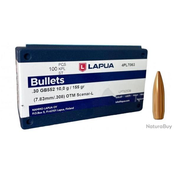 1 000 Ogives Lapua Scenar Cal.308 155Grs
