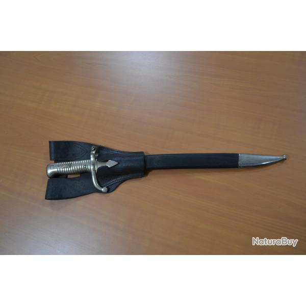 Ba�onnette � identifier avec gousset cuir - Ensemble en bon �tat