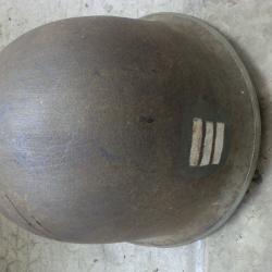 casque modele 54  p&eacute;riode indochine  grade capitaine   T 58 - 62