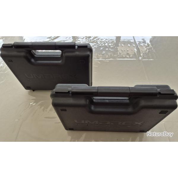 Lot de 2 mallettes de transport pour arme de poing