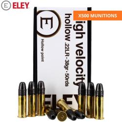 BOITE DE .22LR HIGH VELOCITY HOLLOW X500 - ELEY