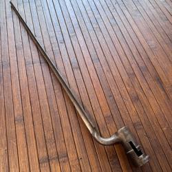 BA&Iuml;ONNETTE A DOUILLE MILITAIRE XlX &Eacute;ME TYPE 1822