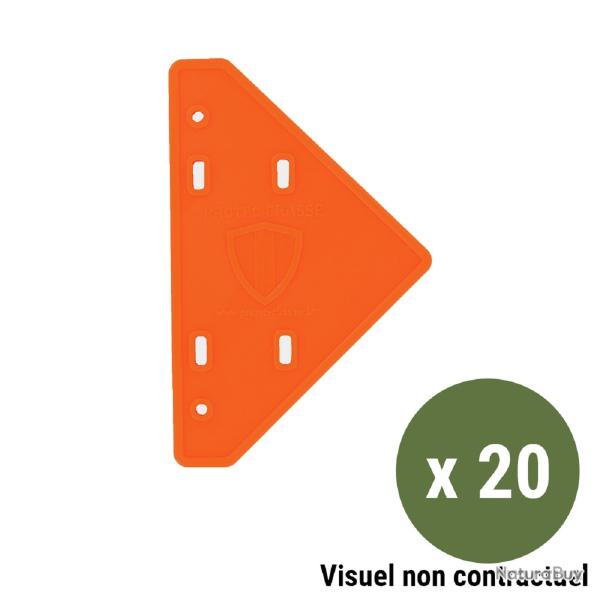 �tiquettes de rep�rage angle de tir