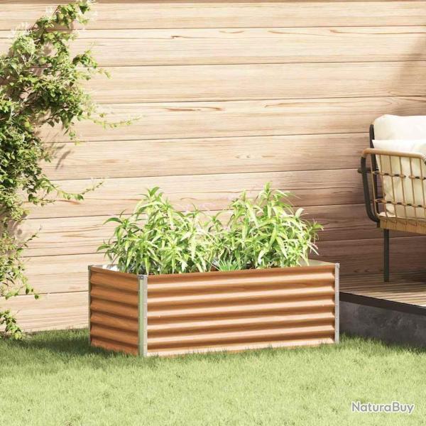 Jardini�re sur�lev�e 98 x 50 x 36 cm Acier galvanis�