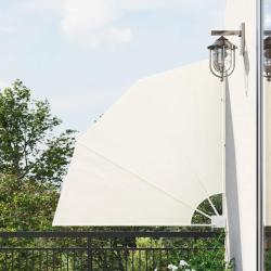 Auvent lat&eacute;ral pliable de balcon Cr&egrave;me 140x140 cm