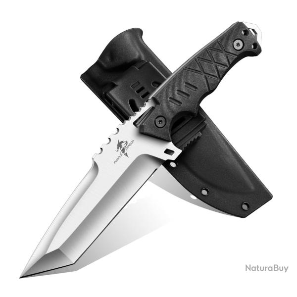 Couteau de survie 28cm avec �tui en Kydex, ENCHERE 1 EURO