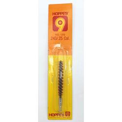 Ecouvillon : Brins en mati&egrave;re plastique "HOPPE'S" sous blister - Cal : 6mm/243 Sp&eacute;cial Poudre Noire.
