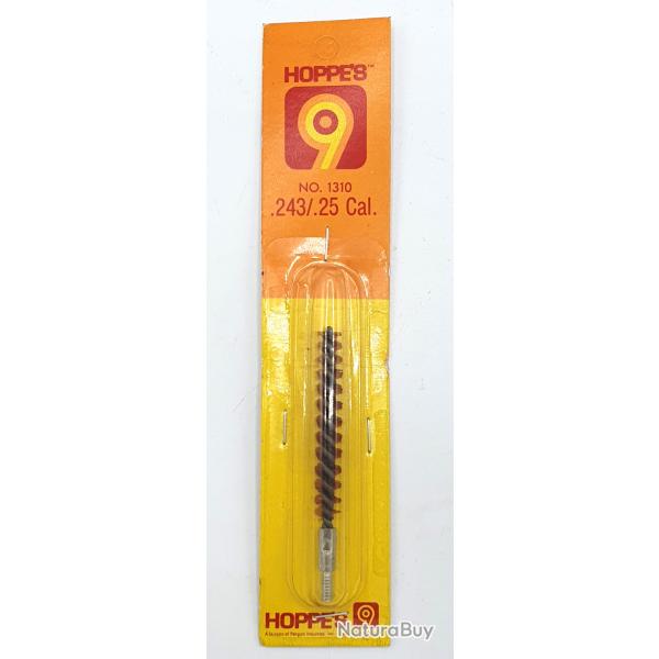 Ecouvillon : Brins en mati�re plastique "HOPPE'S" sous blister - Cal : 6mm/243 Sp�cial Poudre Noire.