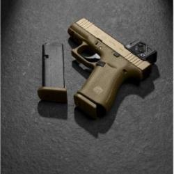 Pistolet GLOCK 43X coyote a-cut combo aimpoint coa cal.9x19