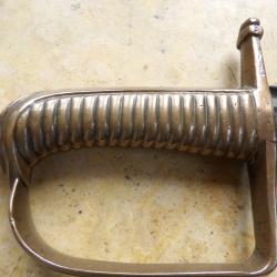 sabre briquet infanterie 1767 lame &agrave; pan creux poin&ccedil;ons lame oxyd&eacute;e ancien r&eacute;gime r&eacute;volution empire
