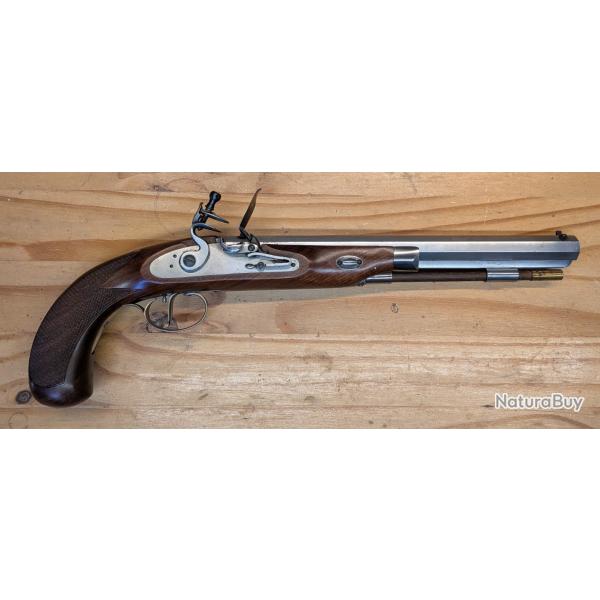 Pistolet Charles Moore Target Silex Pedersoli calibre .45 excellent �tat