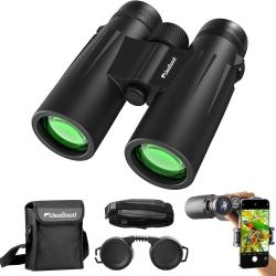 Jumelles Compactes HD 10 x 42 pour Adultes Prismes BAK4, Objectifs FMC &Eacute;tanches Adaptateur T&eacute;l&eacute;phone