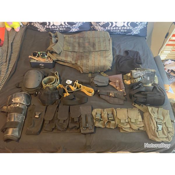 Lot d'equipement Airsoft
